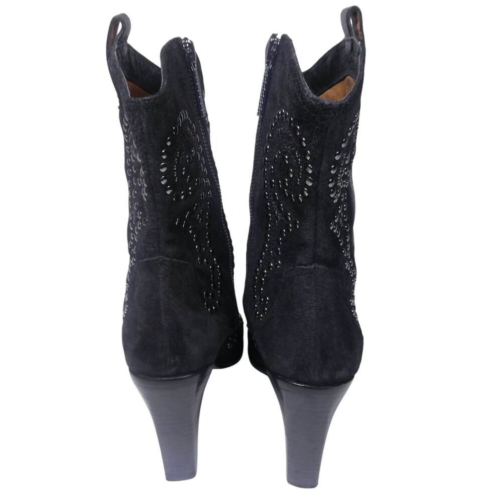 Olivia SP Women's Black Silver Studded Boots Size 9M - Picture 6 of 9